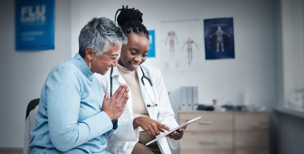 PA helping a patient